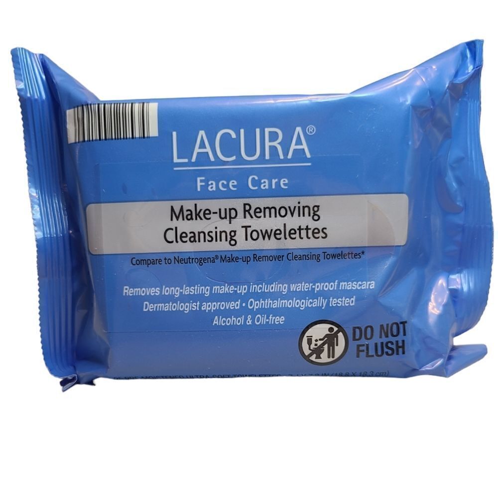 LACURA  Face Care Make-up Cleansing Towelettes,  NEW